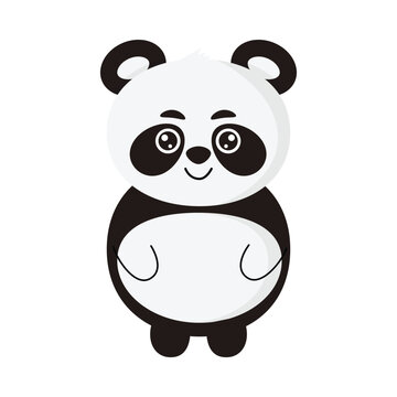 Panda standing. Mascot Character.