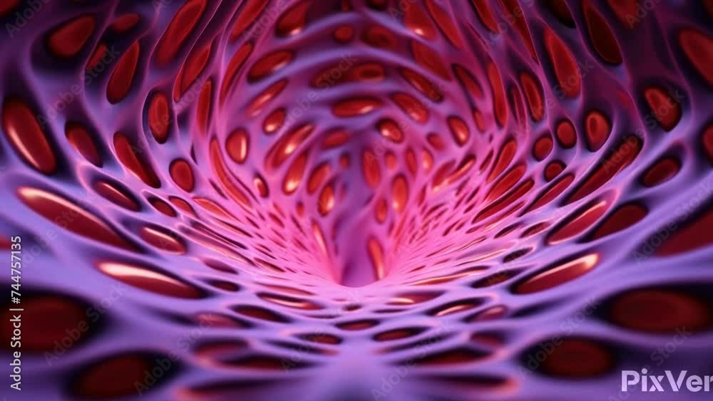 Aufkleber close up of a purple and red object, suitable for various design projects.