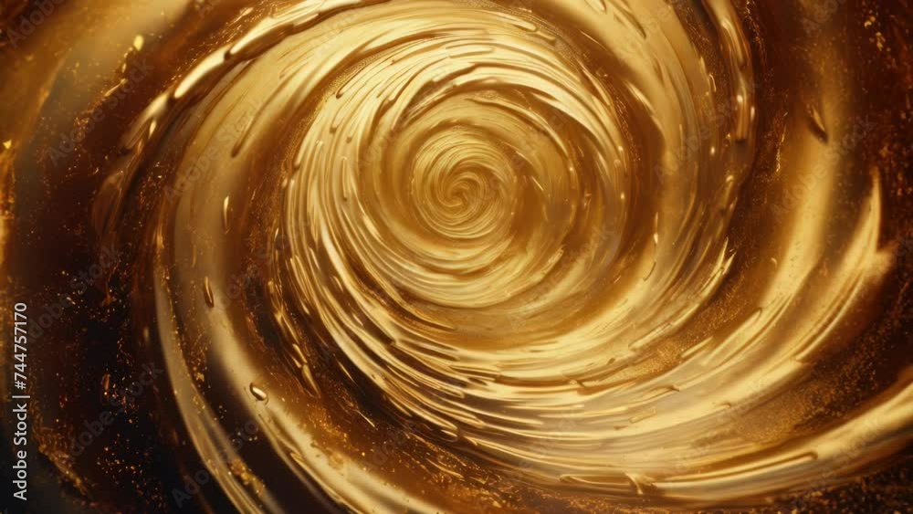 Aufkleber A swirl of liquid in motion. Ideal for science and technology concepts.