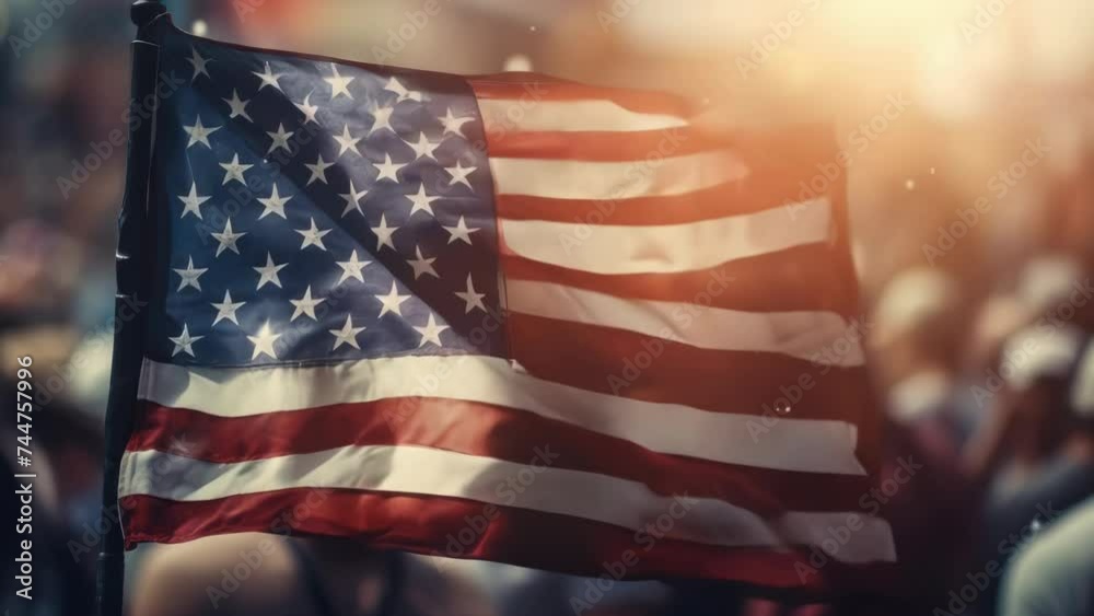 Poster patriotic image suitable for various events.
