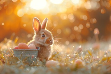 rabbit, easter egg, egg, animal, easter, ester, happy, background, celebration, colourful....