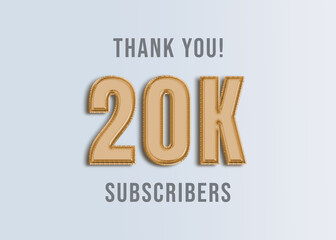 20K Youtube Subscirber Banner 