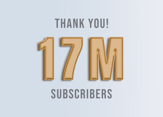 17M Youtube Subscirber Banner 