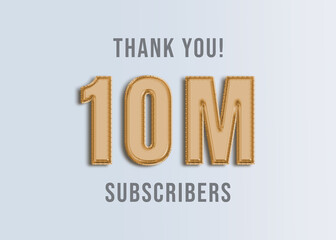 10M Youtube Subscirber Banner 