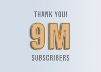 9M Youtube Subscirber Banner 
