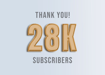 28K Youtube Subscirber Banner 