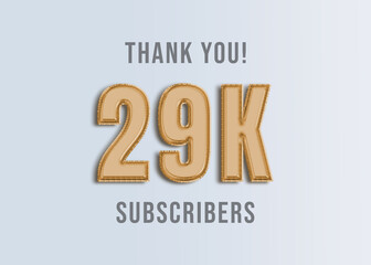 29K Youtube Subscirber Banner 