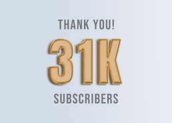 31K Youtube Subscirber Banner 