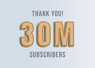 30M Youtube Subscirber Banner 