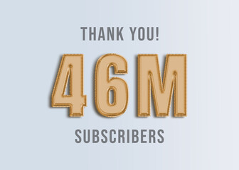 46M Youtube Subscirber Banner 