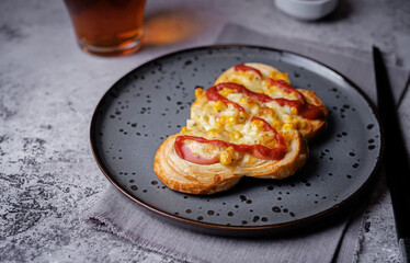 Korean baked sausage bread Hotdog