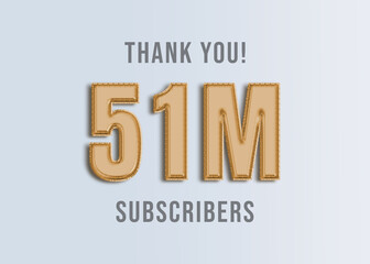51M Youtube Subscirber Banner 