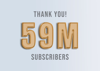 59M Youtube Subscirber Banner 