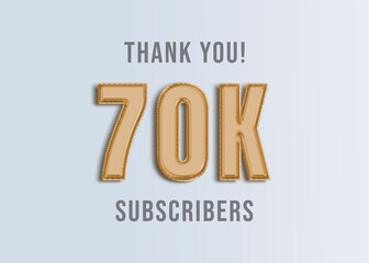 70K Youtube Subscirber Banner 