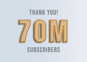 70M Youtube Subscirber Banner 