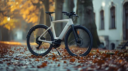Foto op Aluminium Regenerative Braking Bicycle: Urban Sustainability © Alexander