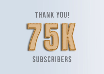 75K Youtube Subscirber Banner 