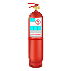 Fire extinguisher isolated on white background. Vector illustration