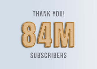84M Youtube Subscirber Banner 