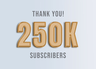 250K Youtube Subscirber Banner 