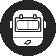 Welding Mask Glyph Circle Icon