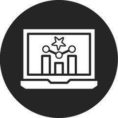 Keyword Ranking  Glyph Circle Icon