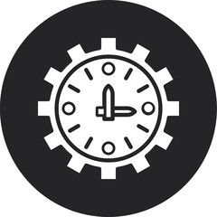 Present Glyph Circle Icon