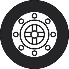 Obraz premium 5d Optical Glyph Circle Icon