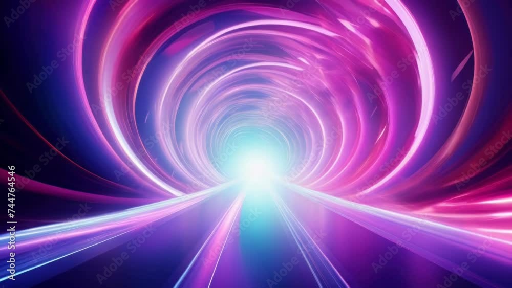 Poster a tunnel with a light shining at the end. suitable for illustrating hope and new beginnings.
