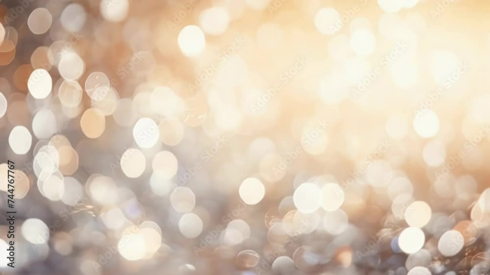 Poster Close-up of a blurry background with lights, suitable for various design projects.