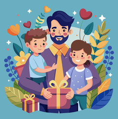 Fathers Day illustration 