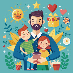 Fathers Day illustration 