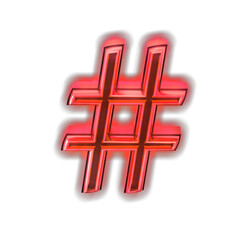Glowing red symbol