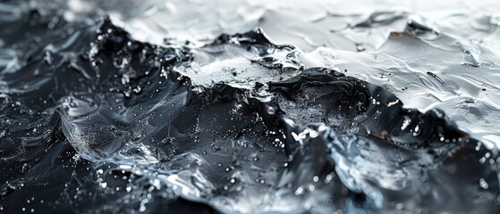 Close Up View of Water and Ice