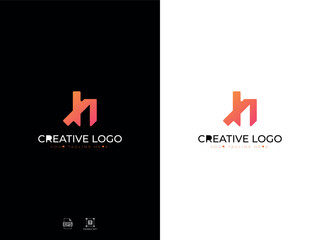 Alphabet H Modern Letter Logo