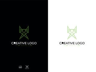 Alphabet X Modern Abstract Letter Logo