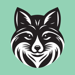 Fototapeta premium Cute fox mascot simple cartoon logo vector illustration vintage design