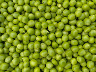 Fresh Green Peas Mattar Seeds, Pees Vegetable Top Background