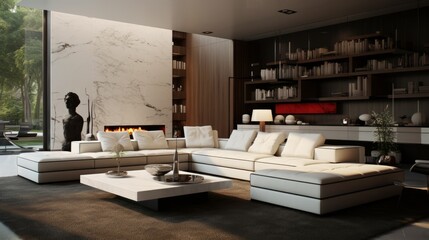 Interior design of modern living room