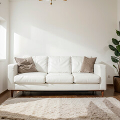 modern living room with sofa