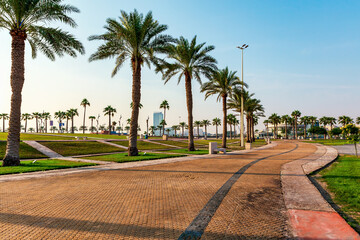 Wonderful Morning view in Al khobar Corniche-Saudi Arabia. If you are looking for a relaxing place to enjoy nature and fresh air in Al Khobar, you might want to visit the Al Khobar Park.