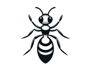 Ant Logo Design template. Vector Illustration