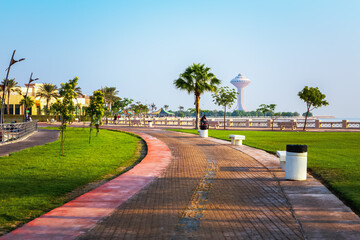 Wonderful Morning view in Al khobar Corniche-Saudi Arabia. If you are looking for a relaxing place to enjoy nature and fresh air in Al Khobar, you might want to visit the Al Khobar Park.