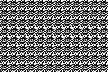 Modern black and white tileable geometric pattern for design use