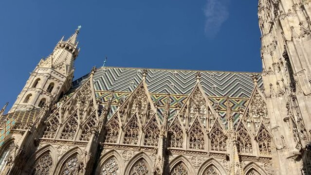 Vienna, Austria, architecture of St Stephan cathedral