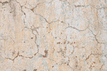Old weathered cracked plaster wall