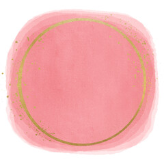 Textured Watercolor Shape With Glitter