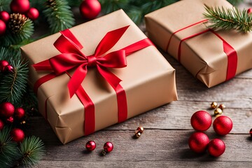 christmas tree and gift box