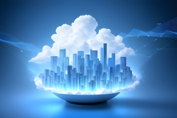 Fototapeta premium city in the sky