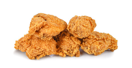 Fried chicken isolated on transparent background. PNG